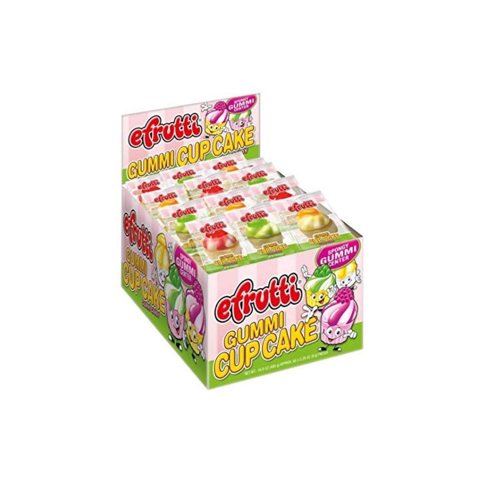 Efrutti Gummi Cupcake 0.28oz 60 Count