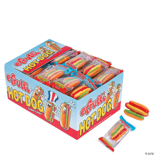 Efrutti Hot Dog Gummi Candy 0.32oz 60 Count