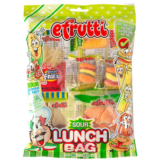 Efrutti Sour Lunch Bag 2.7oz 12 Count