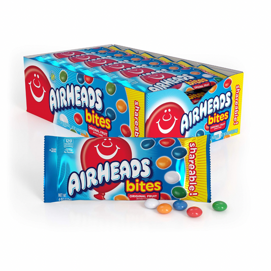 Airheads Bites Share Size Original Fruit 4oz 18 Count